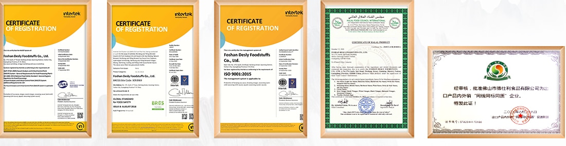 Company Advantages - Certificate